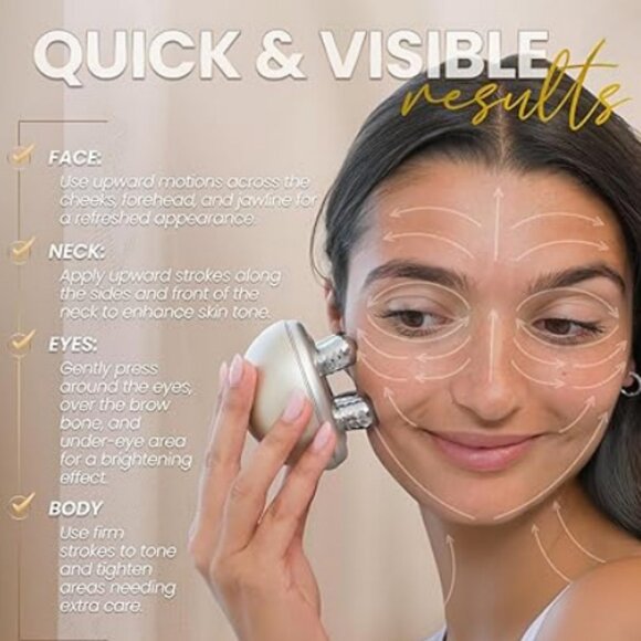 💋 Microcurrent Face-Lifting Massager ~ NIB! - Picture 4 of 6